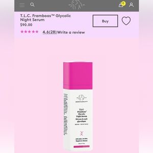 Drunk Elephant T.L.C. Framboos™ Glycolic Resurfacing Night Serum